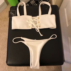 BNWT white zaful bikini
